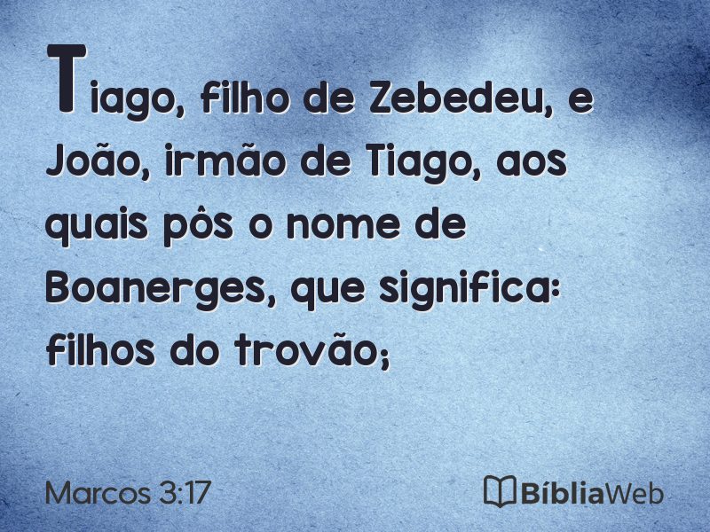 Marcos 3:17 em imagem para compartilhar