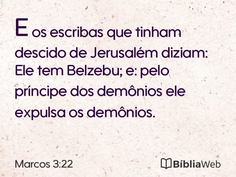 Marcos 3:22 em imagem para compartilhar