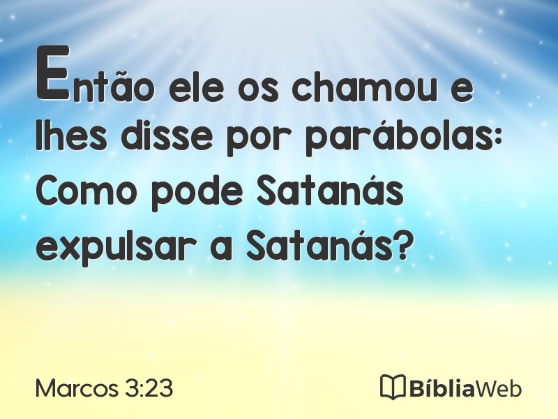 Marcos 3:23 em imagem para compartilhar
