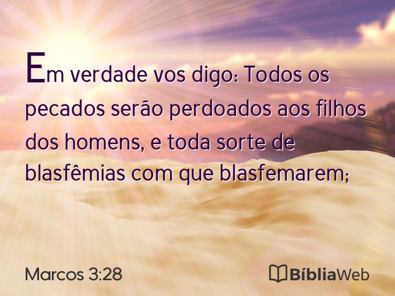 Marcos 3:28 em imagem para compartilhar