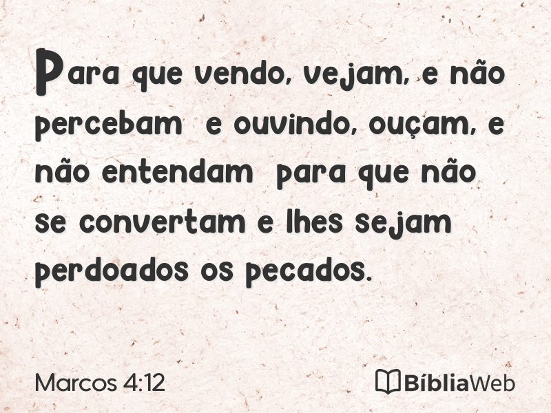 Marcos 4:12 em imagem para compartilhar