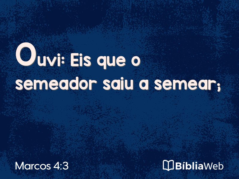 Marcos 4:3 em imagem para compartilhar