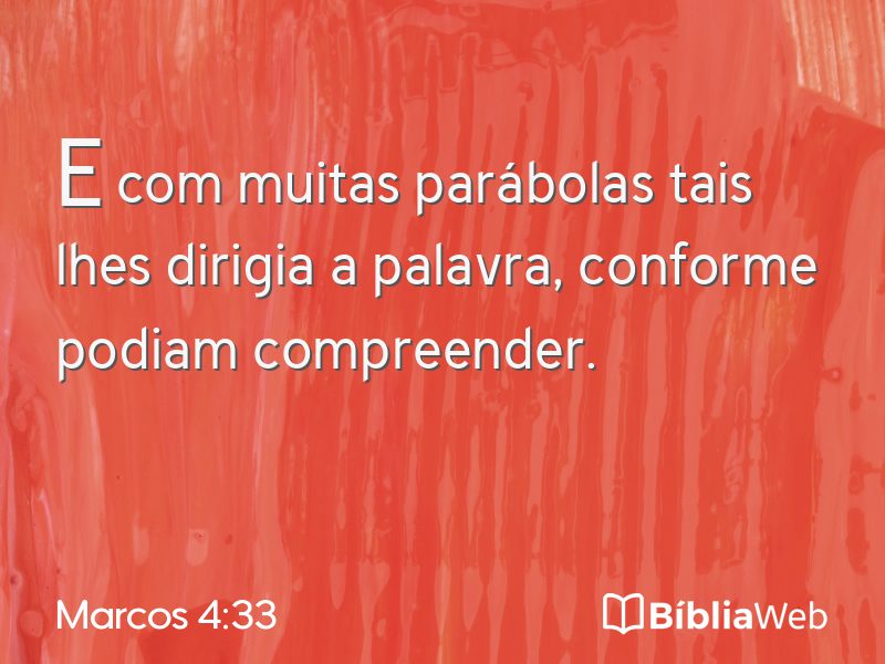 Marcos 4:33 em imagem para compartilhar