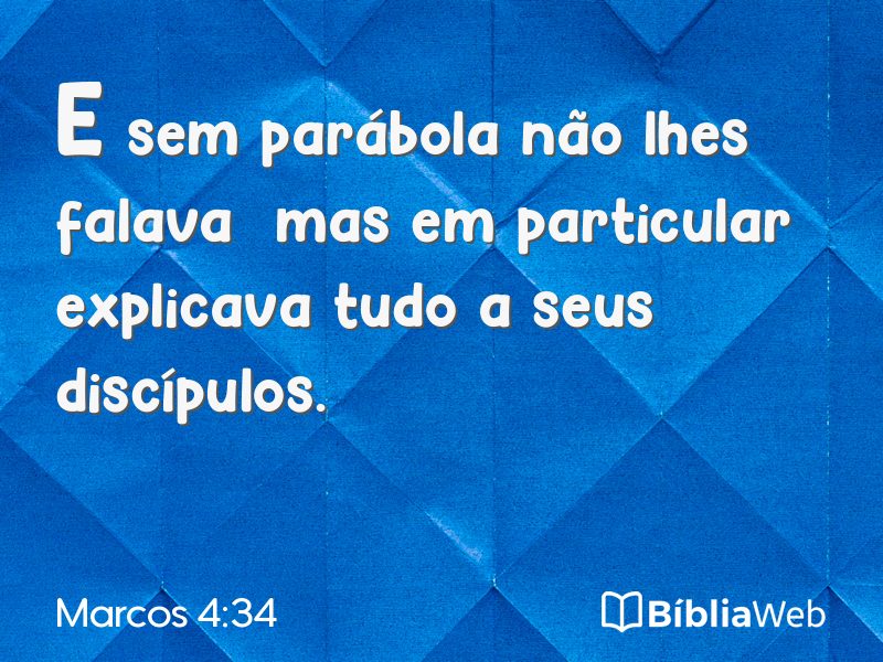 Marcos 4:34 em imagem para compartilhar