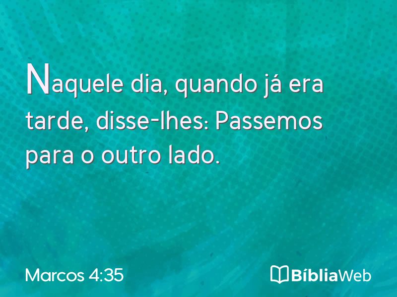 Marcos 4:35 em imagem para compartilhar