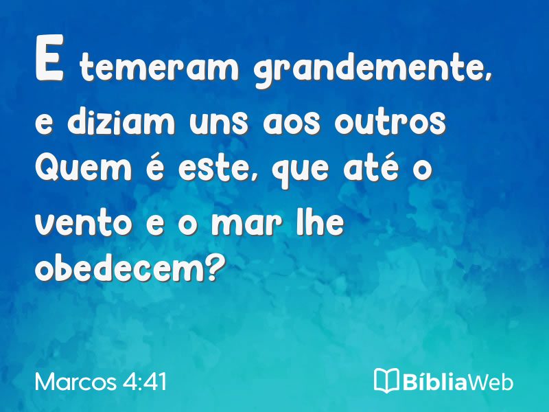 Marcos 4:41 em imagem para compartilhar