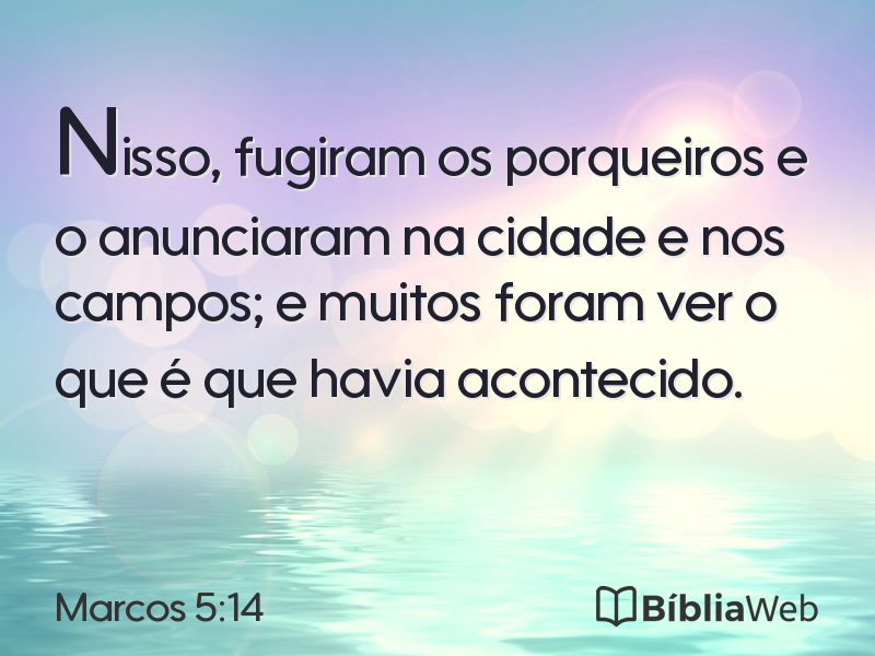 Marcos 5:14 em imagem para compartilhar