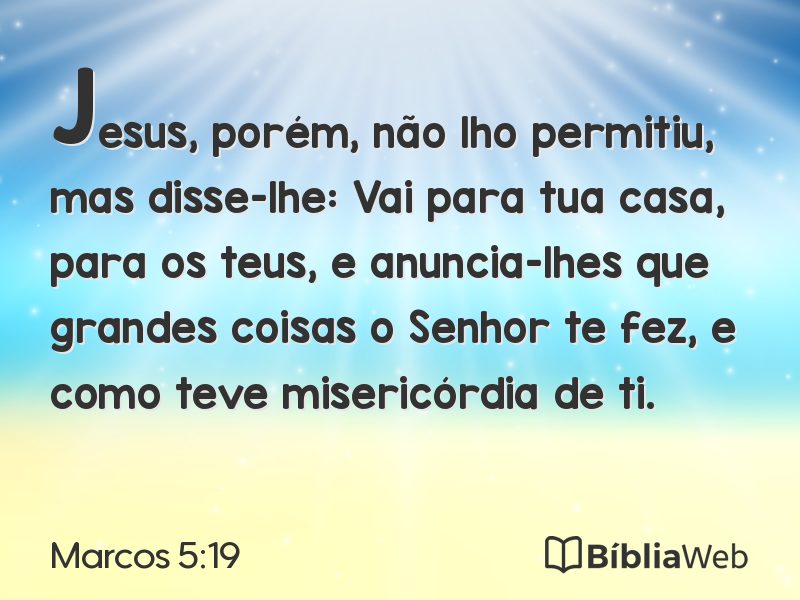 Marcos 5:19 em imagem para compartilhar