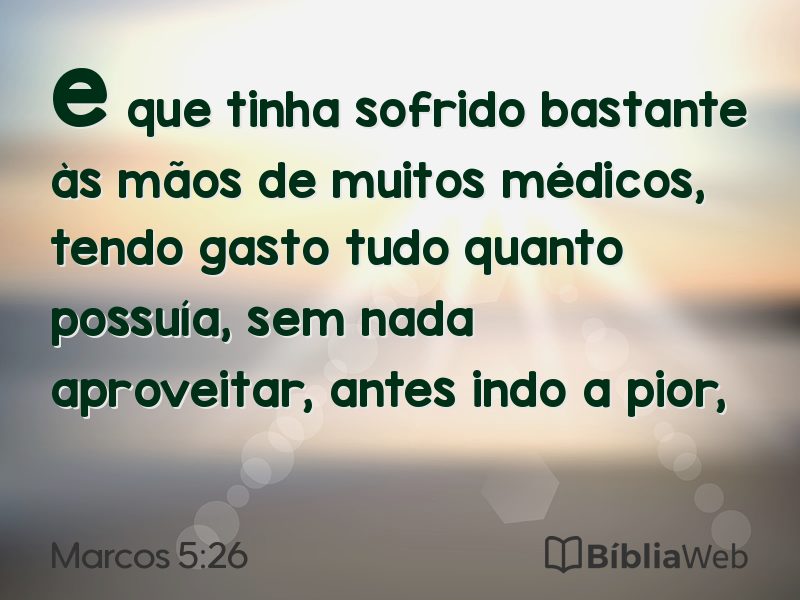 Marcos 5:26 em imagem para compartilhar