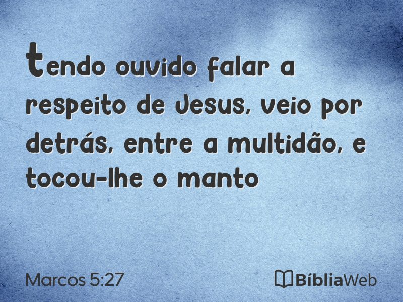 Marcos 5:27 em imagem para compartilhar