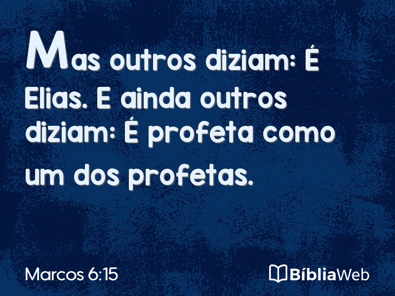 Marcos 6:15 em imagem para compartilhar