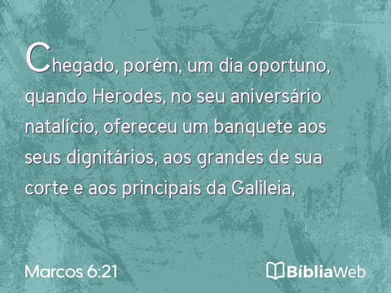 Marcos 6:21 em imagem para compartilhar