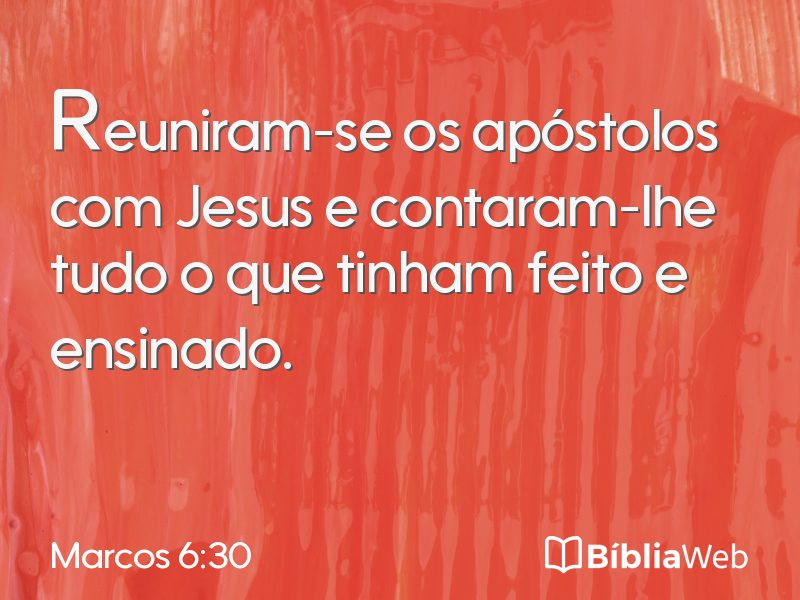 Marcos 6:30 em imagem para compartilhar