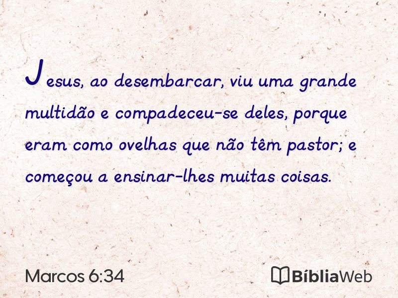 Marcos 6:34 em imagem para compartilhar