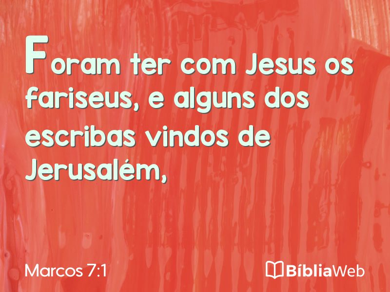 Marcos 7:1 em imagem para compartilhar