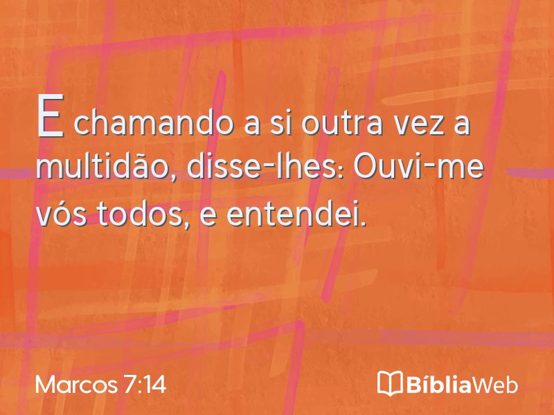 Marcos 7:14 em imagem para compartilhar