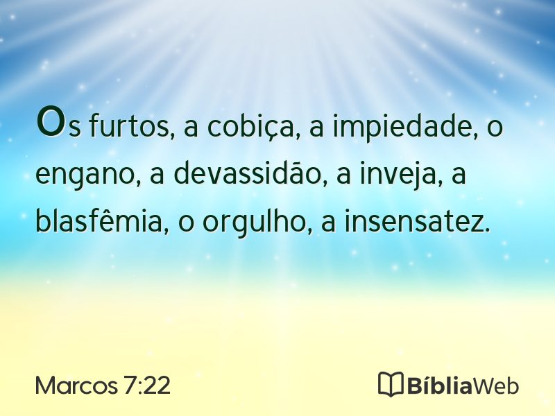 Marcos 7:22 em imagem para compartilhar
