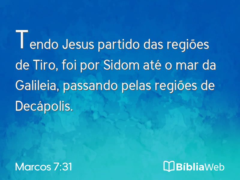 Marcos 7:31 em imagem para compartilhar