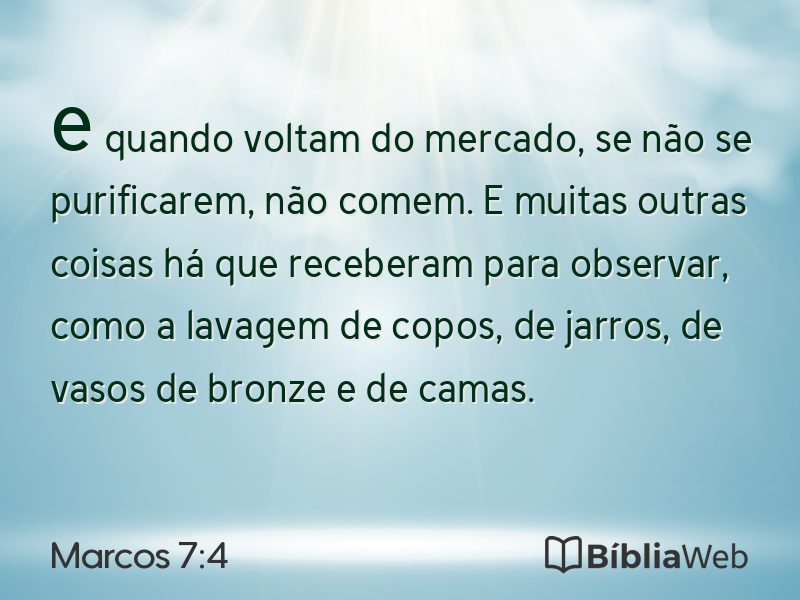 Marcos 7:4 em imagem para compartilhar
