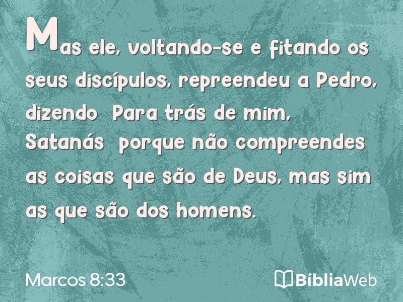 Marcos 8:33 em imagem para compartilhar