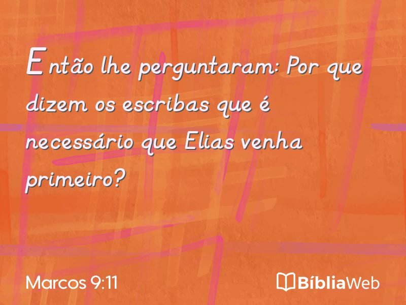 Marcos 9:11 em imagem para compartilhar