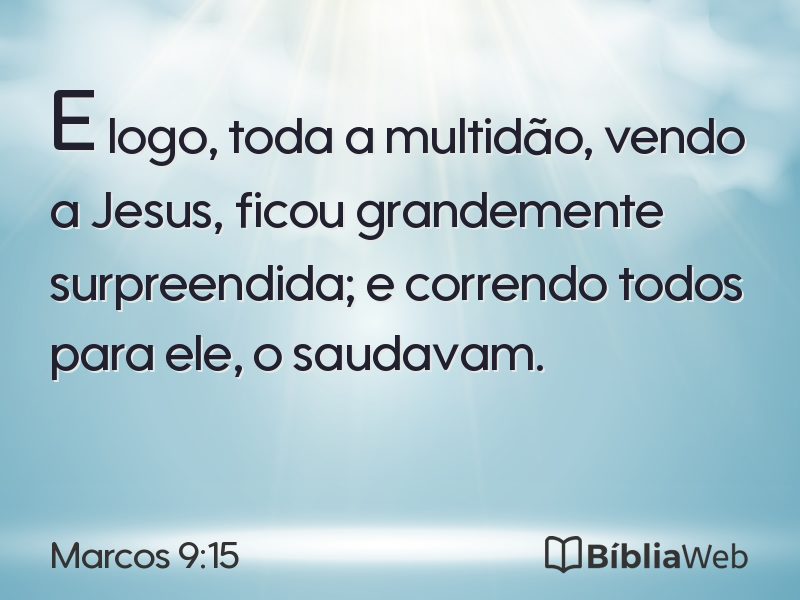 Marcos 9:15 em imagem para compartilhar