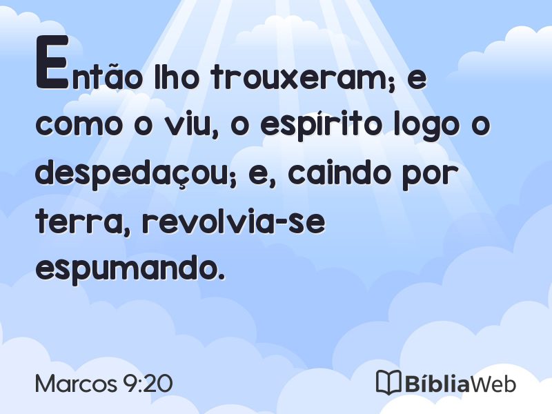 Marcos 9:20 em imagem para compartilhar