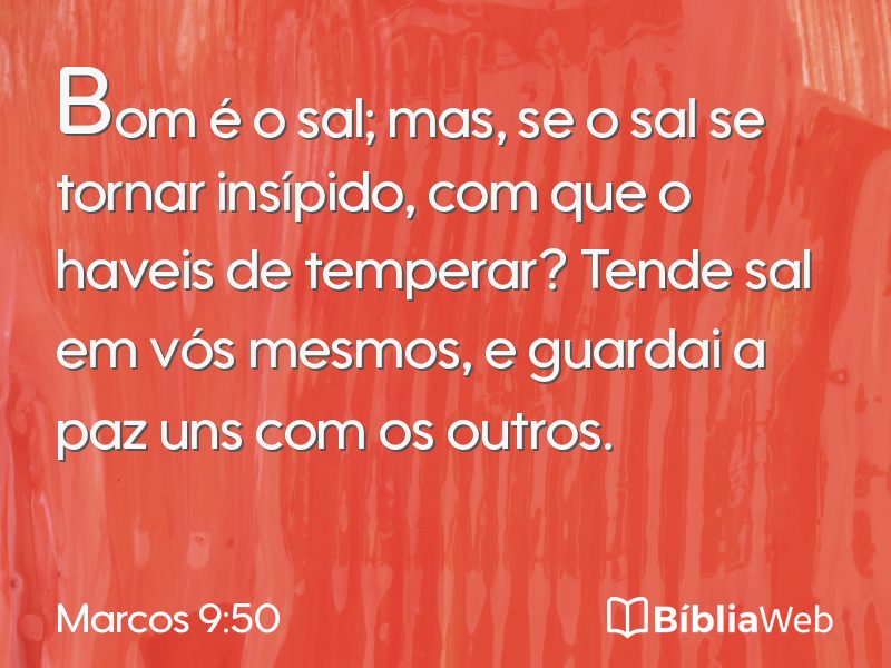 Marcos 9:50 em imagem para compartilhar