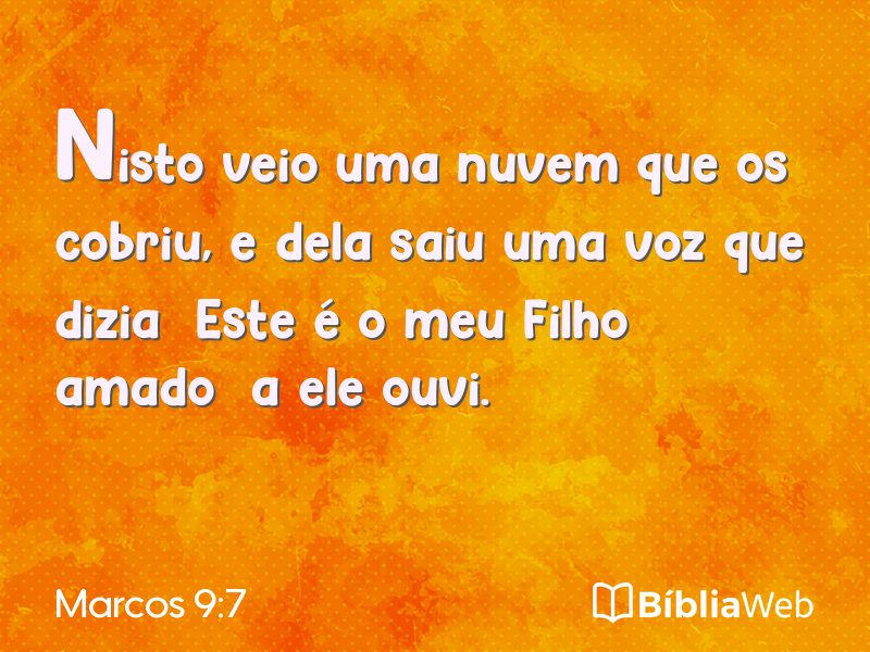 Marcos 9:7 em imagem para compartilhar