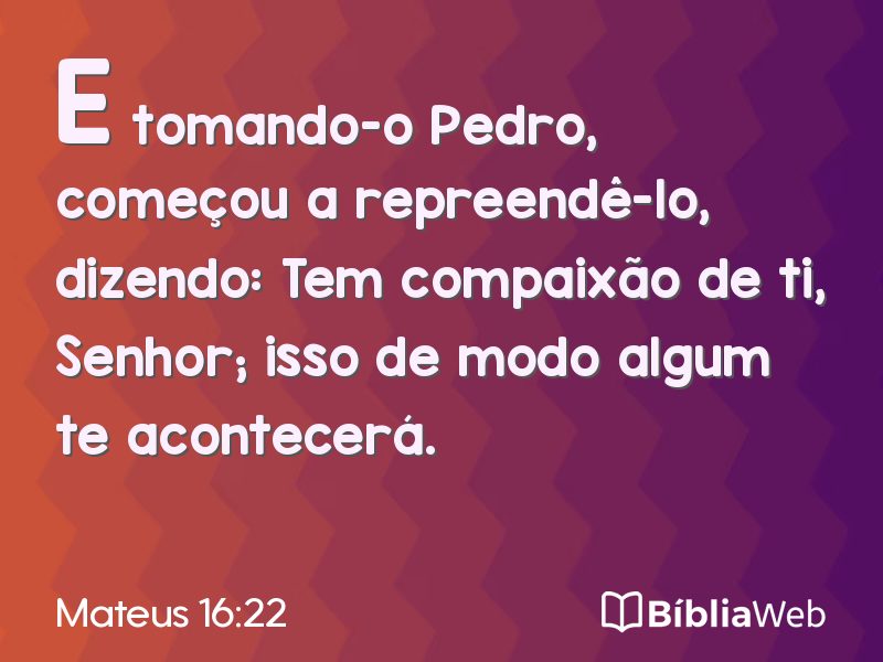 Mateus 16:22 em imagem para compartilhar