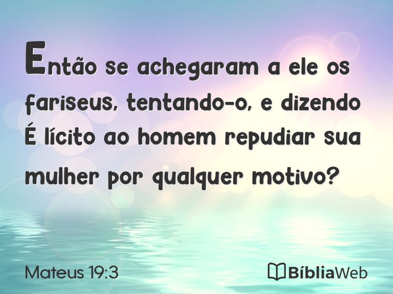 Mateus 19:3 em imagem para compartilhar
