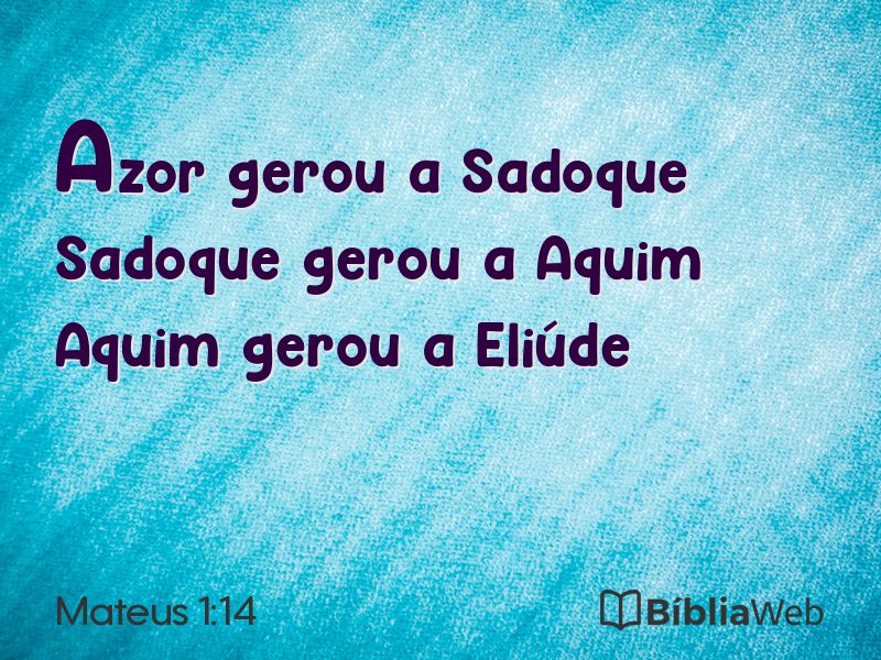 Mateus 1:14 em imagem para compartilhar
