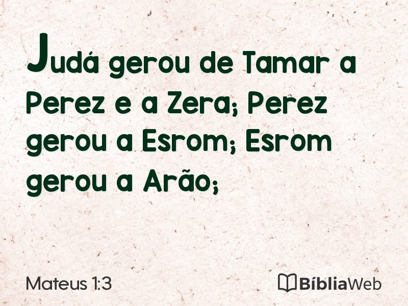 Mateus 1:3 em imagem para compartilhar