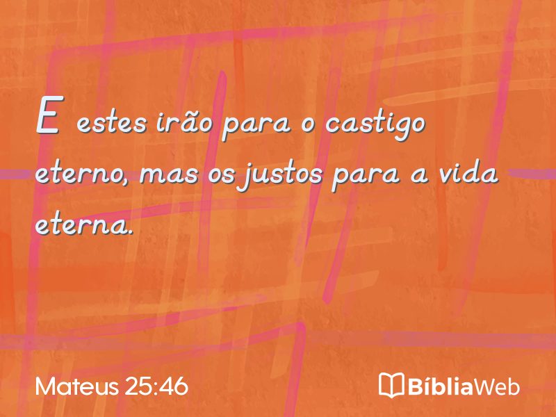 Mateus 25:46 em imagem para compartilhar