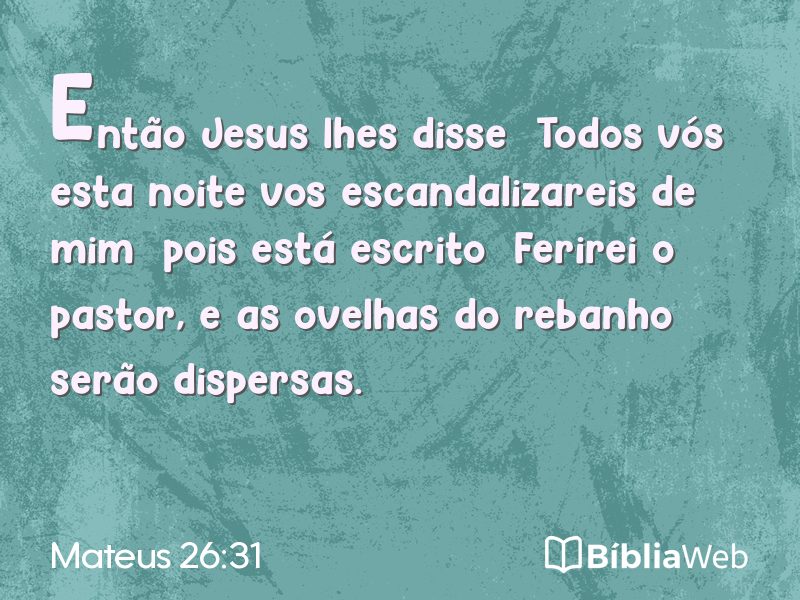 Mateus 26:31 em imagem para compartilhar