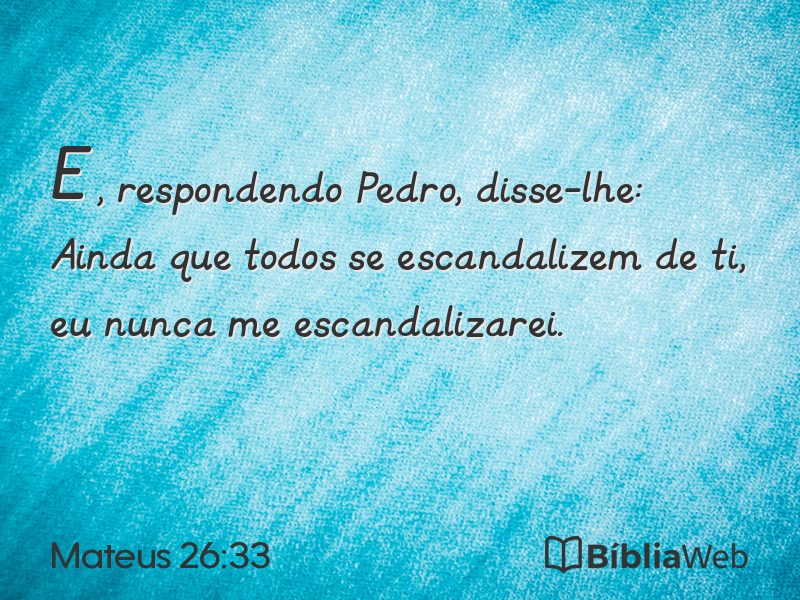 Mateus 26:33 em imagem para compartilhar