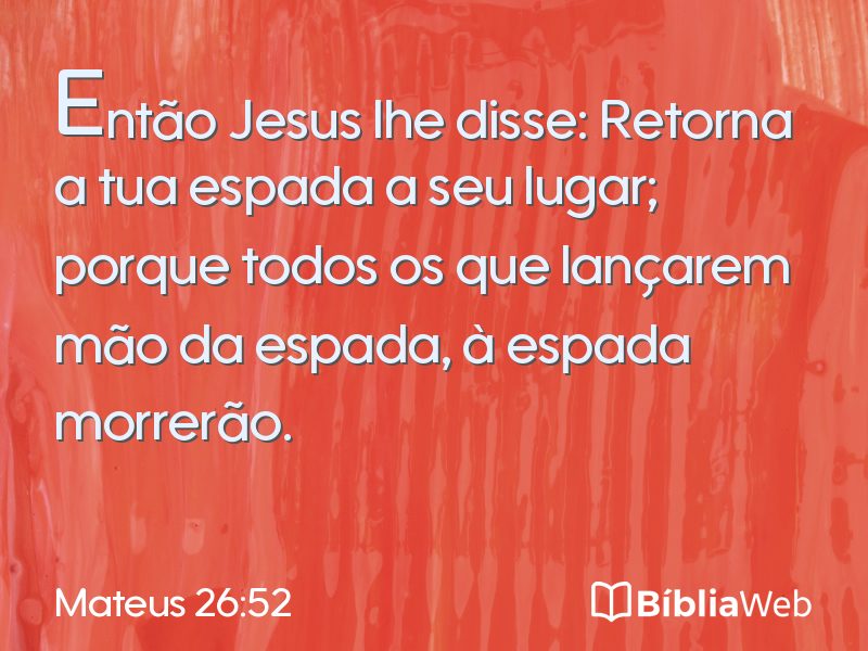 Mateus 26:52 em imagem para compartilhar