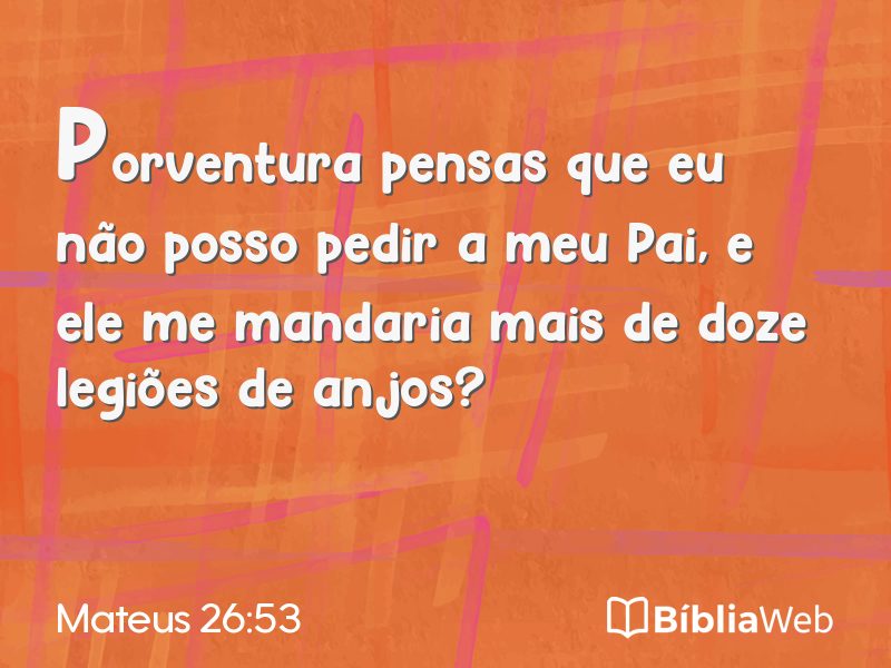 Mateus 26:53 em imagem para compartilhar
