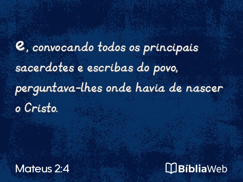 Mateus 2:4 em imagem para compartilhar