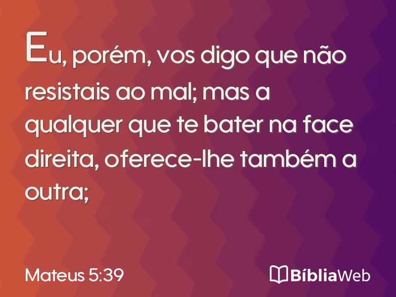 Mateus 5:39 em imagem para compartilhar