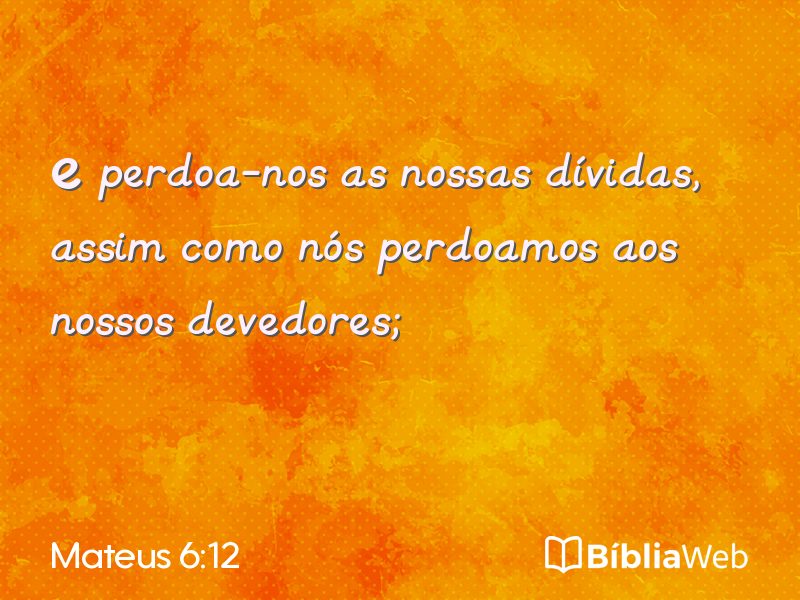 Mateus 6:12 em imagem para compartilhar