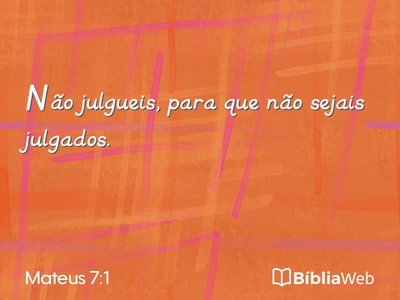Mateus 7:1 em imagem para compartilhar