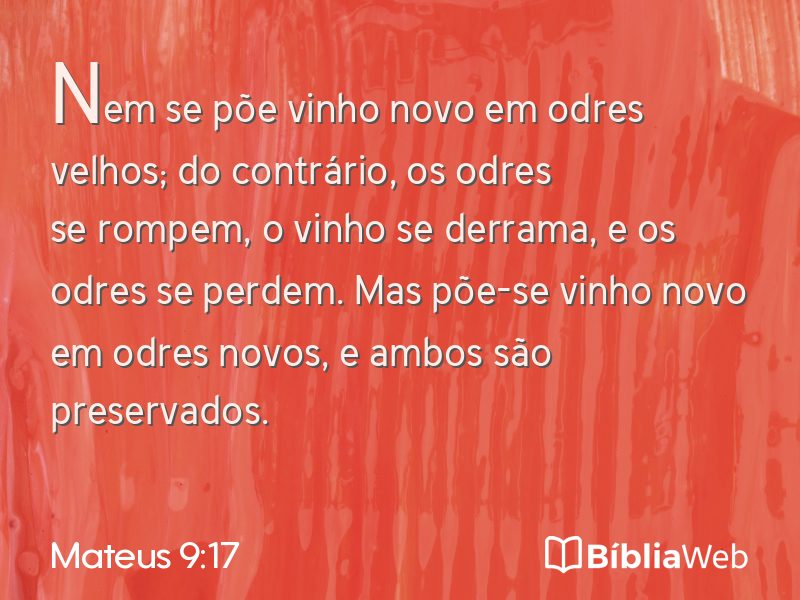 Mateus 9:17 em imagem para compartilhar