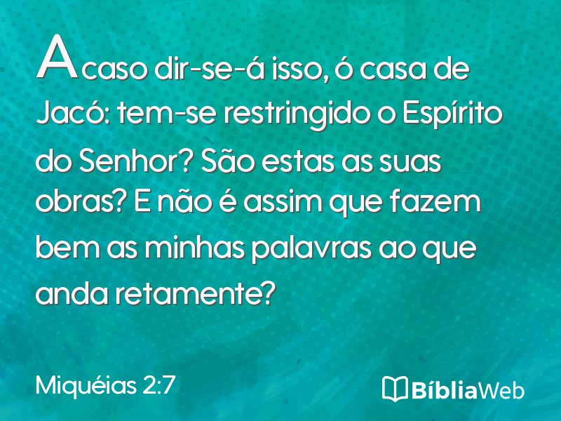 Miquéias 2:7 em imagem para compartilhar