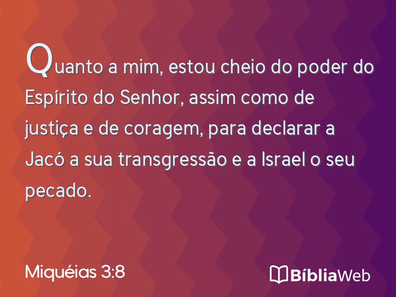 Miquéias 3:8 em imagem para compartilhar