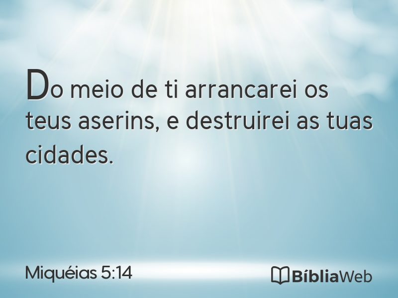 Miquéias 5:14 em imagem para compartilhar