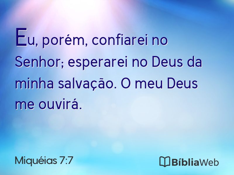Miquéias 7:7 em imagem para compartilhar