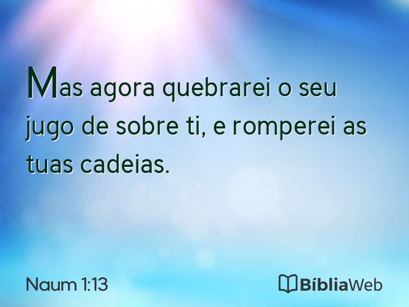 Naum 1:13 em imagem para compartilhar