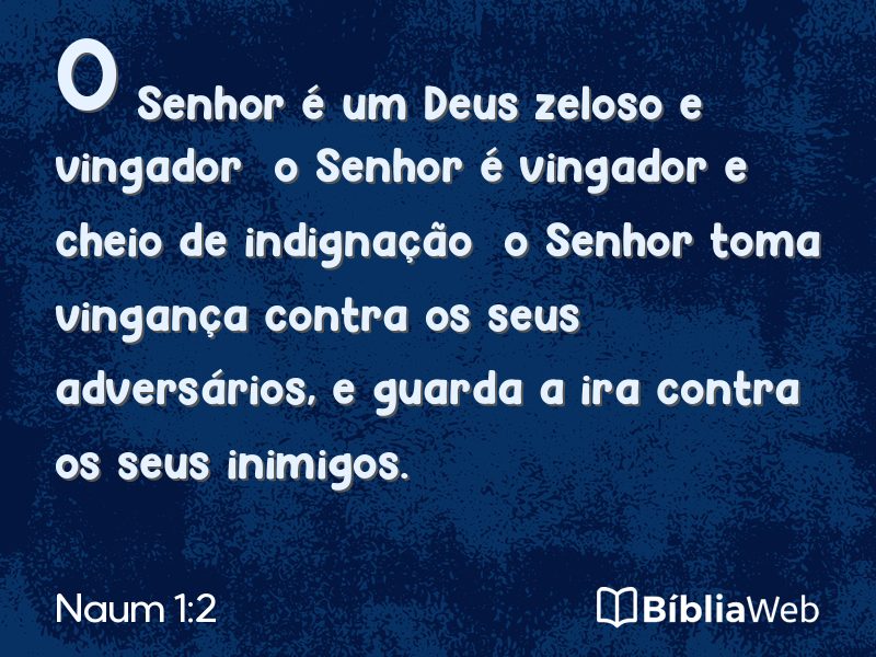 Naum 1:2 em imagem para compartilhar