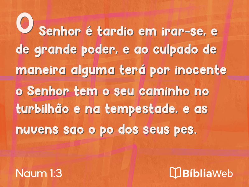 Naum 1:3 em imagem para compartilhar